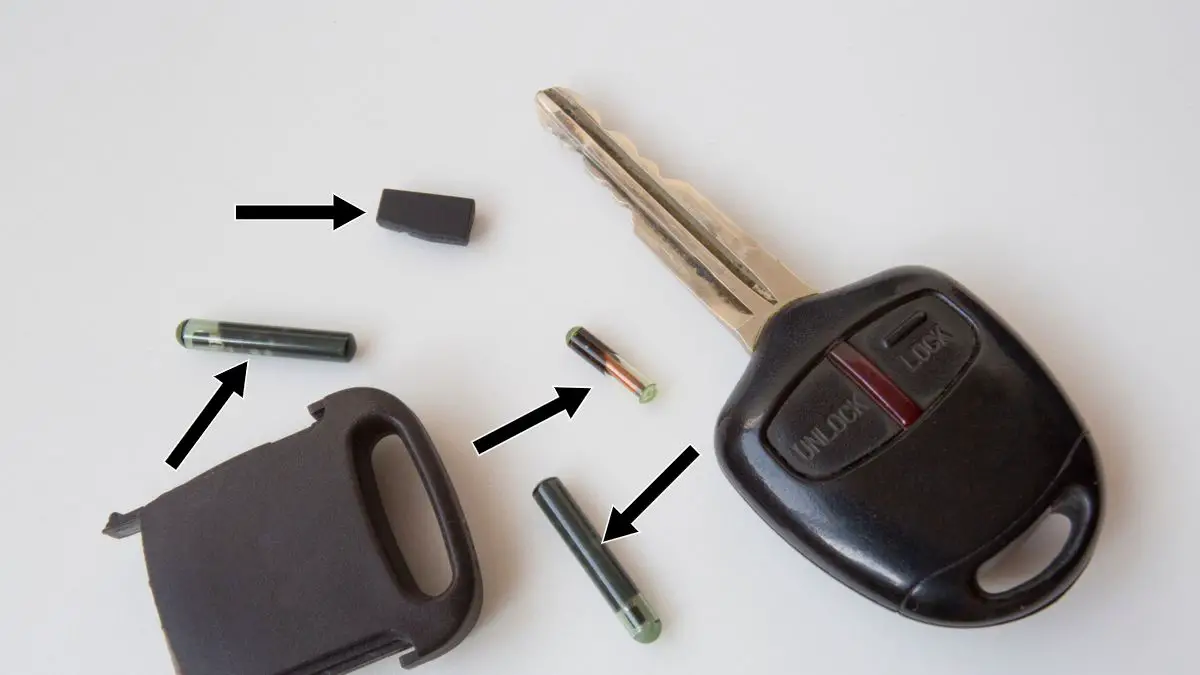 Transponder Chip Inside A Car Key